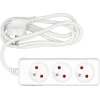 Удлинитель Vorel 3 гнезда с заземлением 1,5 м White (5906083725005)