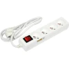 Подовжувач Vorel 4 розетки з заземленням з вимикачем 1,5 м White (5906083725258)