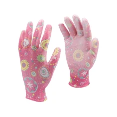 Рукавиці садові Квіти FLO Dark Pink (5906083741265)