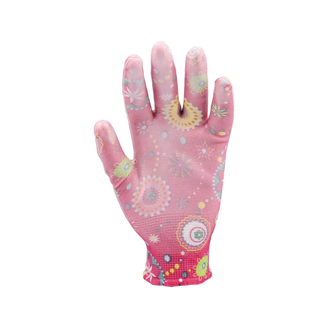 Рукавиці садові Квіти FLO Dark Pink (5906083741265)