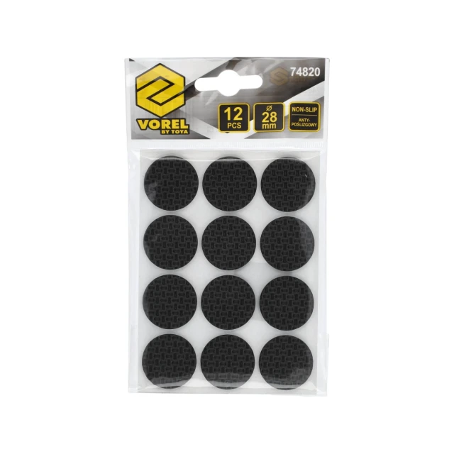 Підкладки антиковзкі Vorel 28 мм Black (5906083748202)