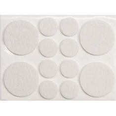 Накладки повстяні мікс Vorel 20 і 38 мм White (5906083748387)