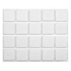 Підкладки повстяні Vorel 20x20 мм White (5906083748417)
