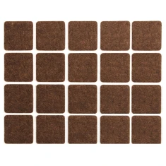 Підкладки повстяні Vorel 20x20 мм Brown (5906083748615)