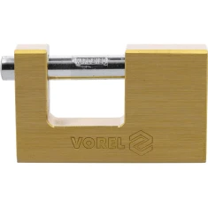 Навісний замок латунний штифтовий Vorel 90 мм (5906083772139)
