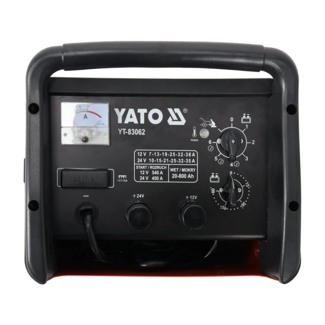 Зарядний пристрій з пусковим режимом Yato 20-800 Ah (5906083830624)
