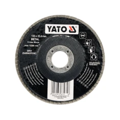 Пелюстковий шліфувальний круг плоский Yato 125 мм P60 (5906083832734)