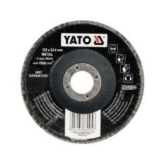Пелюстковий шліфувальний круг випуклий Yato 125 мм P80 (5906083832949)
