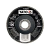 Пелюстковий шліфувальний круг випуклий Yato 125 мм P100 (5906083832956)