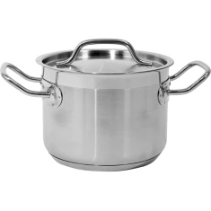 Каструля висока з кришкою нержавіюча сталь Yato 16x12 см 2,4 л (5906083860003)