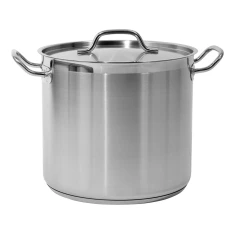 Каструля висока з кришкою нержавіюча сталь Yato 28x25 см 15,4 л (5906083860034)