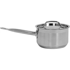 Каструля з кришкою з нержавіючої сталі Yato 16x9,5 см 1,9 л (5906083860379)