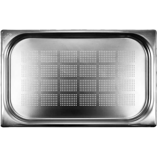 Контейнер перфорированный из нержавеющей стали Yato GN 1/1 40 мм (5906083861666)