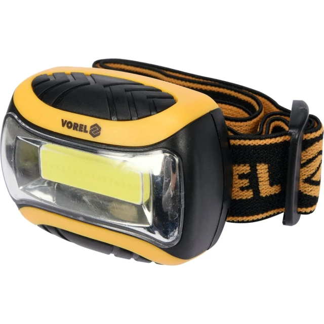 Ліхтар налобний Vorel COB LED 3W (5906083886768)