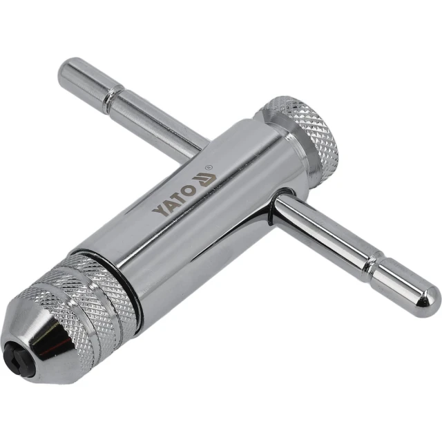 Вороток для мітчиків з тріскачкою Yato M3-M10 85 мм (5906083929892)