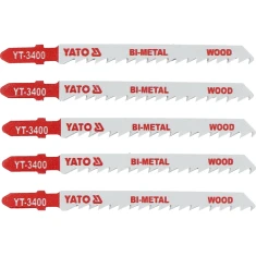 Полотно для лобзика біметалічне тип Yato T 6 TPI для деревини 5 шт (5906083934001)