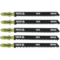 Полотно для лобзика тип Yato T 10 TPI для деревини 5 шт (5906083934018)