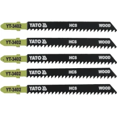 Полотно для лобзика тип Yato T 8 TPI для деревини 5 шт (5906083934025)