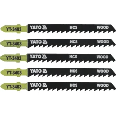 Полотно для лобзика тип Yato T 6 TPI для деревини 5 шт (5906083934032)