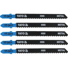 Полотно для лобзика тип Yato T 8 TPI для металу 5 шт (5906083934117)