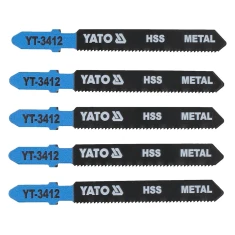 Полотно для лобзика тип Yato T 21 TPI для металу 5 шт (5906083934124)