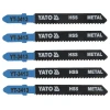 Полотно для лобзика тип Yato T 12 TPI для металу 5 шт (5906083934131)