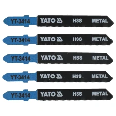 Полотно для лобзика тип Yato T 32 TPI для металу 5 шт (5906083934148)