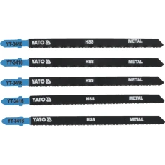 Полотно для лобзика тип Yato T 21 TPI для металу 5 шт (5906083934162)