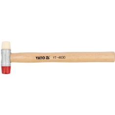 Молоток бляхарський Yato 22 мм PU/нейлон ручка гікорі (5906083946301)