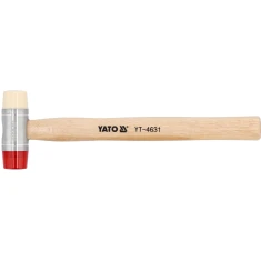 Молоток бляхарський Yato 28 мм PU/нейлон з рукояткою з гікорі (5906083946318)