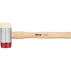 Молоток бляхарський Yato 60 мм PU/нейлон з рукояткою з гікорі (5906083946349)