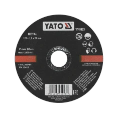 Диск для різання металу Yato 125x1,2x22 мм (5906083959233)