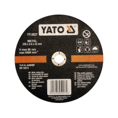 Диск для різання металу Yato 230x2,0x22 мм (5906083959271)