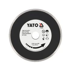 Диск алмазний суцільний сегмент Yato 180x25,4 мм (5906083960161)
