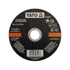 Диск для різання нержавіючої сталі Yato 125x1,2x22 мм (5906083961038)