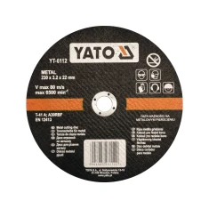 Диск для різання металу Yato 230x3,2x22 мм (5906083961120)