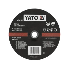 Диск для різання металу випуклий Yato 230x3,2x22 мм (5906083961205)