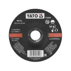 Диск для шліфування металу Yato 125x6,0x22 мм (5906083961243)
