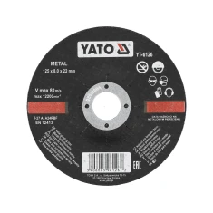 Диск для шліфування металу Yato 125x8,0x22 мм (5906083961267)
