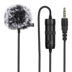 Мікрофон з кліпсою PULUZ 3.5mm Jack 6м (PU427)