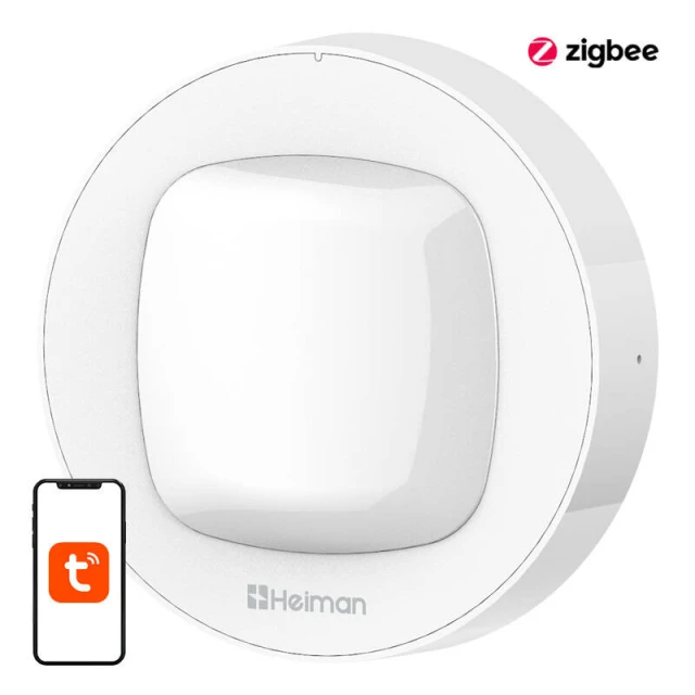 Датчик руху PIR HEIMAN WS3MS Wi-Fi Tuya (5906168433498)