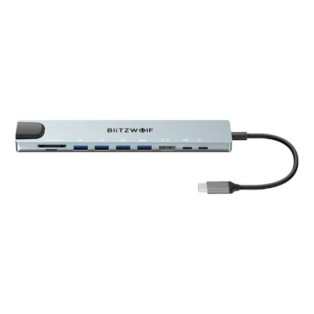 Станція док BLITZWOLF BW-TH5 10-портова Silver (BW-TH5)