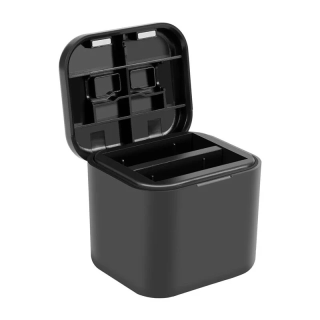 Зарядний пристрій Puluz 2-slot + кейс для карт для Insta360 Ace (PU968B)