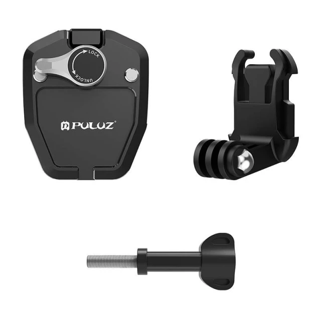 Тримач на скло мотоцикла Puluz для спортивних камер Black (PU942B)