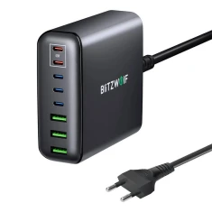 Мережевий зарядний пристрій BlitzWolf BW-S26 250W Black (5906168437526)