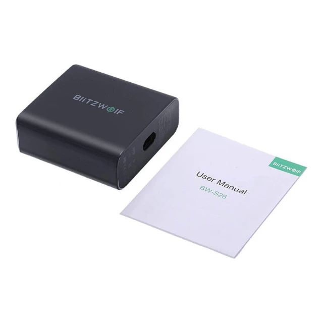 Мережевий зарядний пристрій BlitzWolf BW-S26 250W Black (5906168437526)