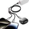 Кабель Tech-Protect UltraBoost 3-in-1 USB-A to Lightning | USB-C | micro-USB 1m Grey (5906203691272)