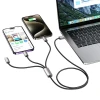 Кабель Tech-Protect UltraBoost 3-in-1 USB-A to Lightning | USB-C | micro-USB 1m Grey (5906203691272)