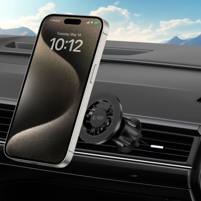 Автотримач Tech-Protect N56 Magnetic Vent Black with MagSafe (5906302309542)