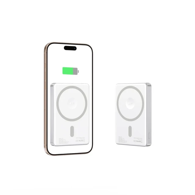 Портативний зарядний пристрій Tech-Protect PB33 LifeMag 5000mAh Silver with MagSafe (5906302309597)